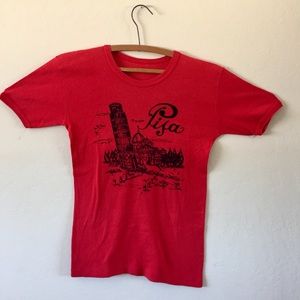 Vintage Single Stitch 70’s Leaning Tower of Pisa